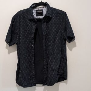Denim & Flower Black Polka Dot Men's Shirt